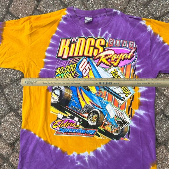 Kings Royal 2005 Vintage Race Tie Dye T Shirt Men Sz XL - Picture 4 of 9